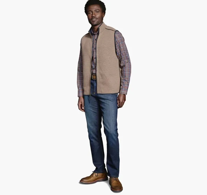 Johnston and Murphy Reversible Channel Quilted Vest Brown Heathernavy Men Coats Jackets and Vests Johnston and Murphy Reversible Channel Quilted Vest Brown Heathernavy Men Coats Jackets and Vests