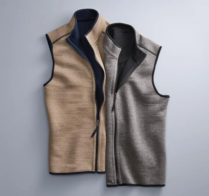 Johnston and Murphy Reversible Channel Quilted Vest Brown Heathernavy Men Coats Jackets and Vests Johnston and Murphy Reversible Channel Quilted Vest Brown Heathernavy Men Coats Jackets and Vests