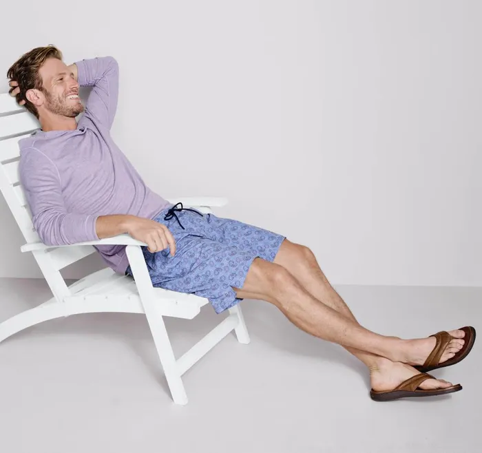 Johnston and Murphy Reversible Knit Hoodie Graylavender Men Loungewear