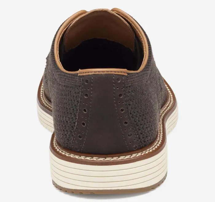 Johnston and Murphy Upton Knit Wingtip Brown Heathered Knit Men LaceUps Johnston and Murphy Upton Knit Wingtip Brown Heathered Knit Men LaceUps
