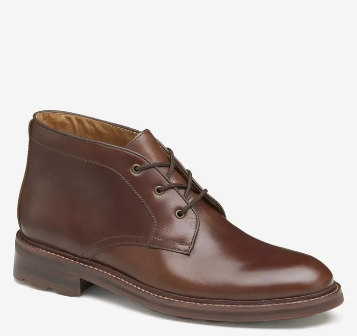 Johnston and Murphy Welch Chukka Boot Brandy American Full Grain Men Boots