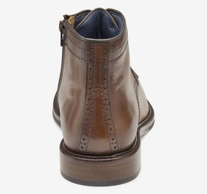 Johnston and Murphy XC Flex Raleigh Cap Toe Zip Boot Tan Full Grain Men Boots Johnston and Murphy XC Flex Raleigh Cap Toe Zip Boot Tan Full Grain Men Boots