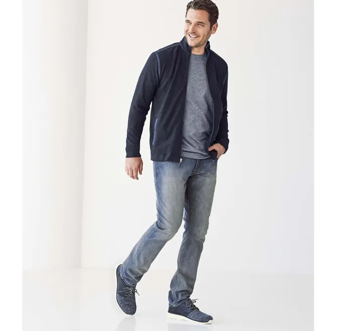 Johnston and Murphy XC4 Performance Knit FullZip Navy Men Sweaters and Knits Johnston and Murphy XC4 Performance Knit FullZip Navy Men Sweaters and Knits