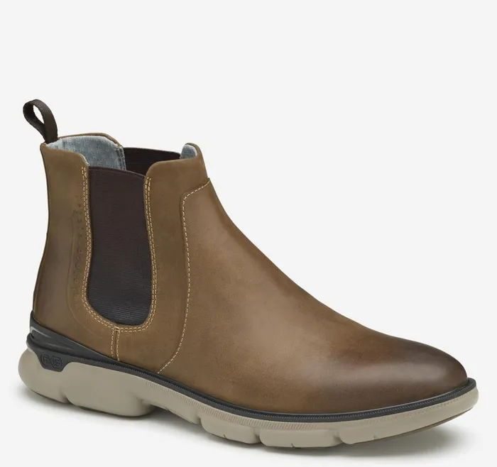 Johnston and Murphy XC4 Tanner Chelsea Boot Brown Oiled Full Grain Men Boots