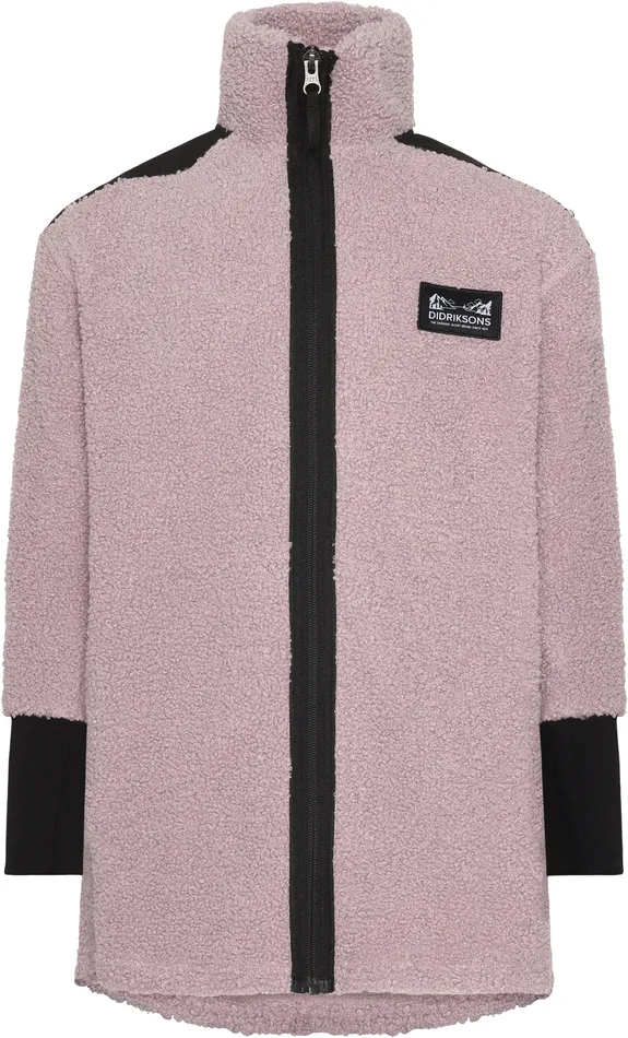 Kids Ampere FullZip Long Dusty Lilac Didriksons Fleece and Midlayers