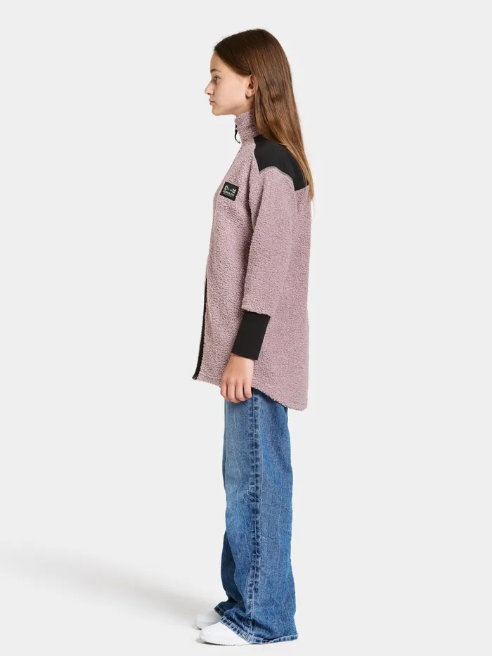 Kids Ampere FullZip Long Dusty Lilac Didriksons Fleece and Midlayers