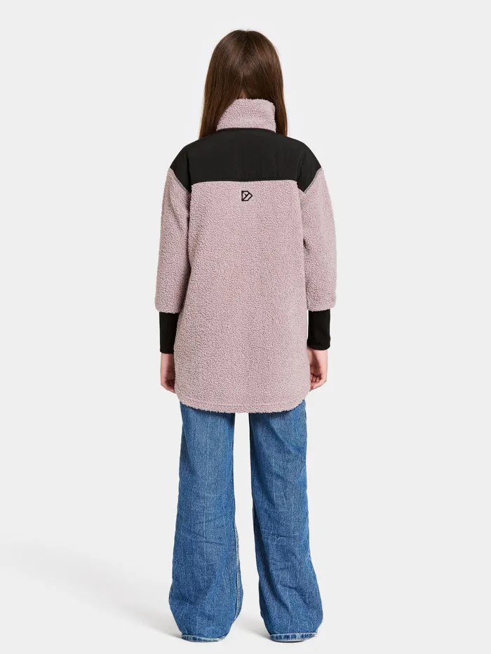 Kids Ampere FullZip Long Dusty Lilac Didriksons Fleece and Midlayers