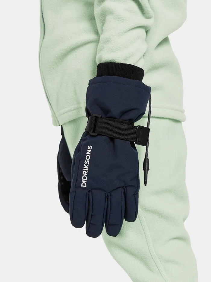 Kids Biggles Gloves Navy Didriksons Gloves and Mittens