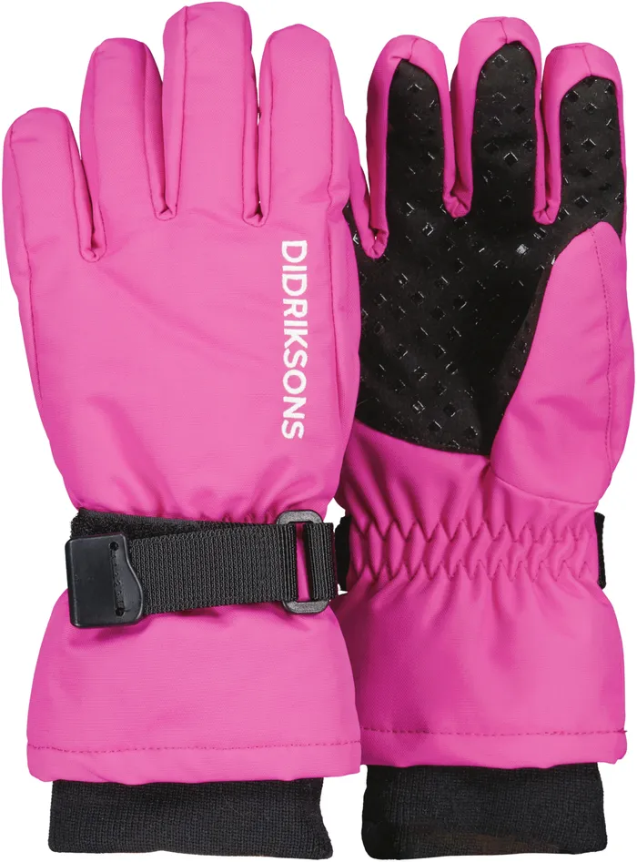 Kids Biggles Gloves Plastic Pink Didriksons Gloves and Mittens