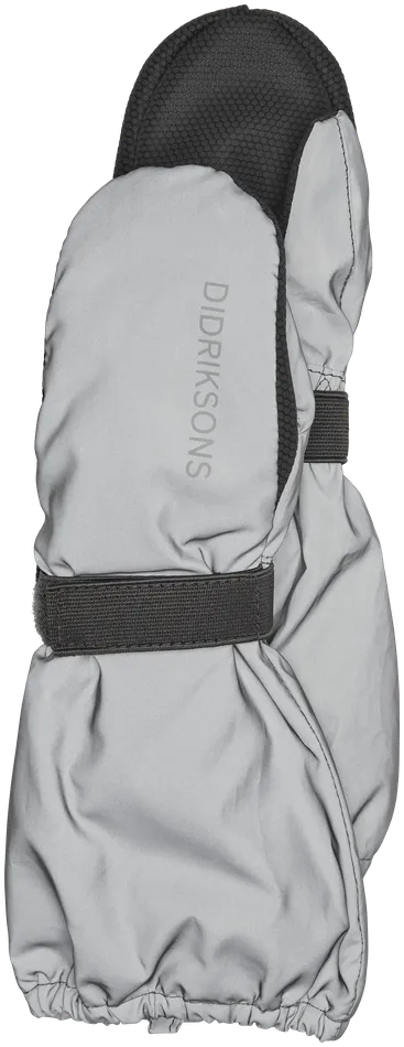 Kids Biggles Reflective Mittens Silver Didriksons Gloves and Mittens