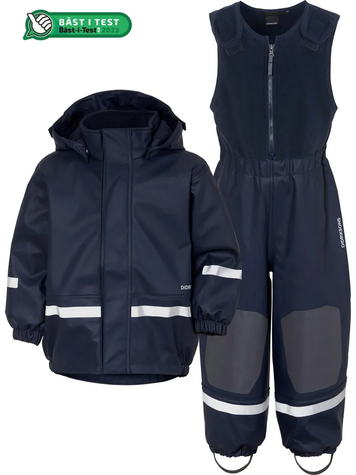 Kids Boardman Kid039s Set Classic Navy Didriksons Lined Rain Set