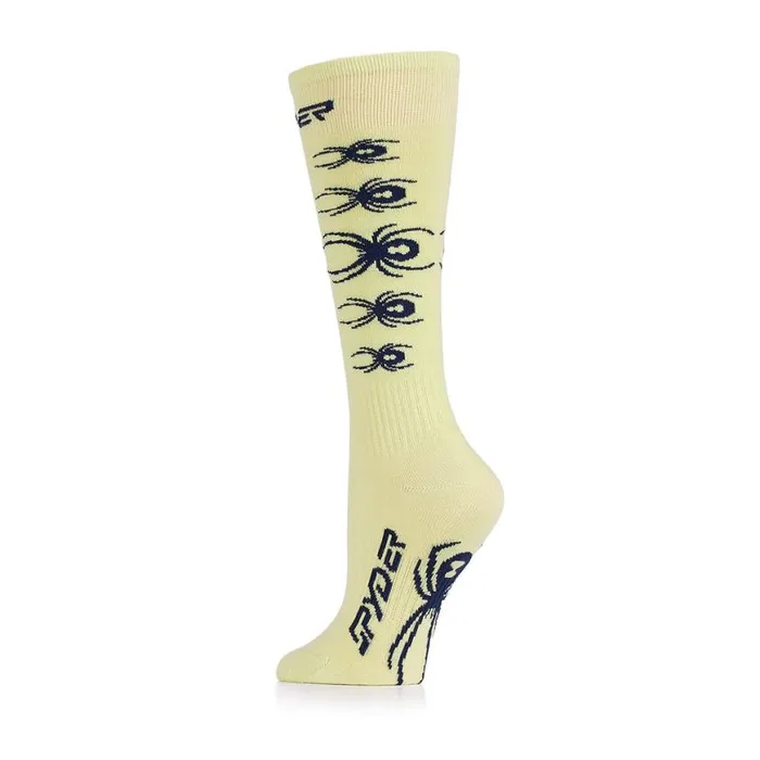 Kids Bug Liner Lime Ice Spyder Socks