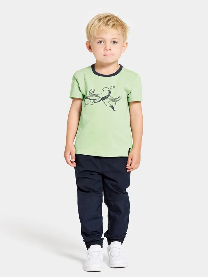 Kids Flox Pants Navy Didriksons Waterproof Trousers