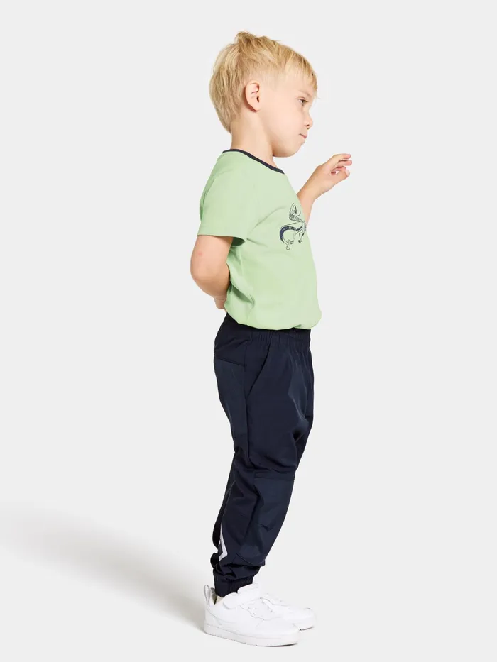 Kids Flox Pants Navy Didriksons Waterproof Trousers