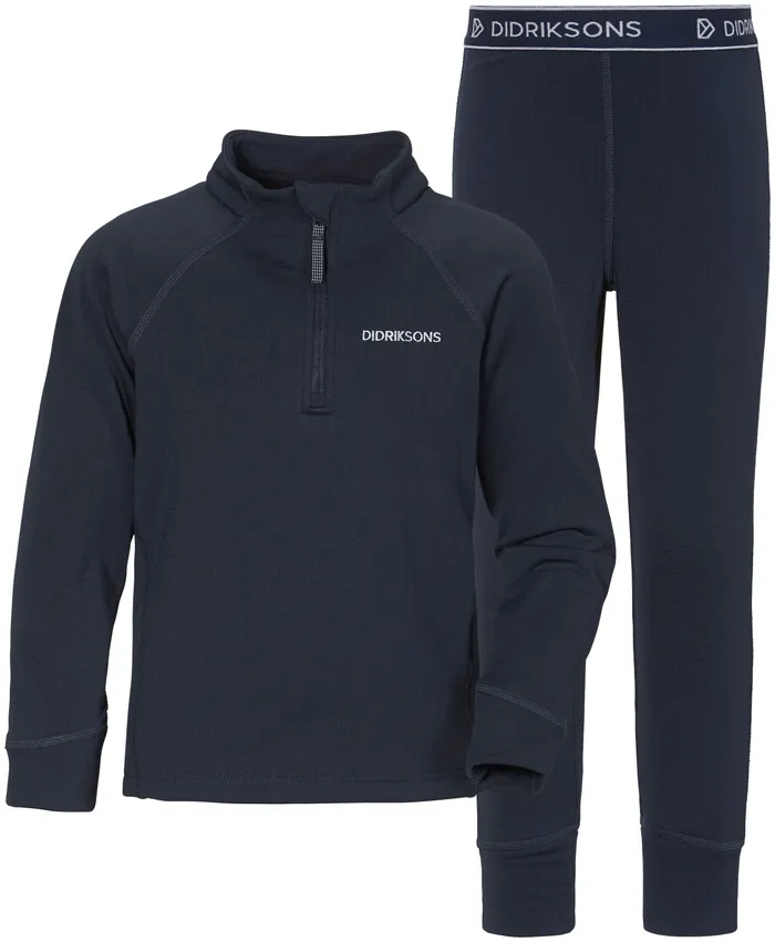 Kids Jadis Set Navy Didriksons Fleece and Midlayers
