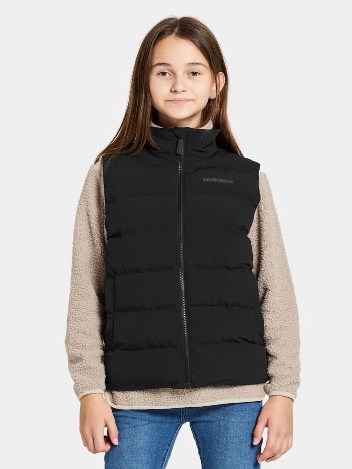 Kids Kilo Vest Black Didriksons Vests