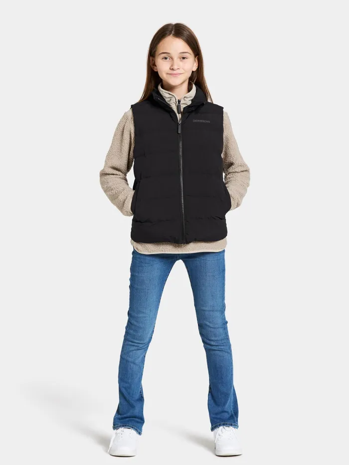 Kids Kilo Vest Black Didriksons Vests