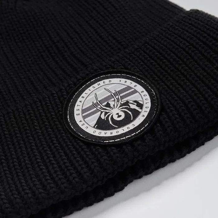 Kids Link Beanie Black Spyder Hats