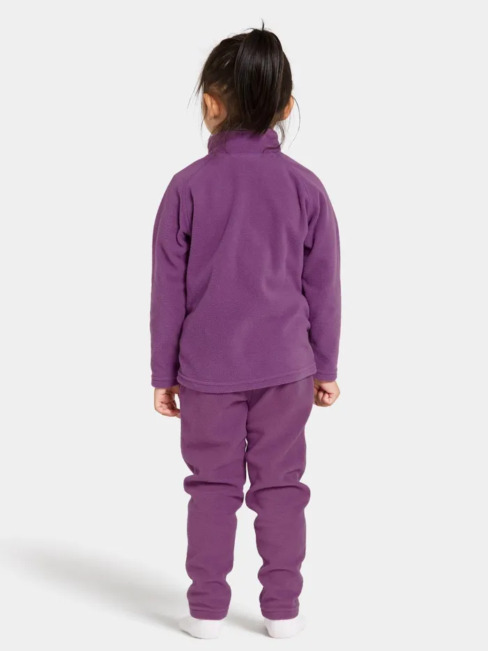 Kids Monte FullZip Grape Didriksons Fleece and Midlayers