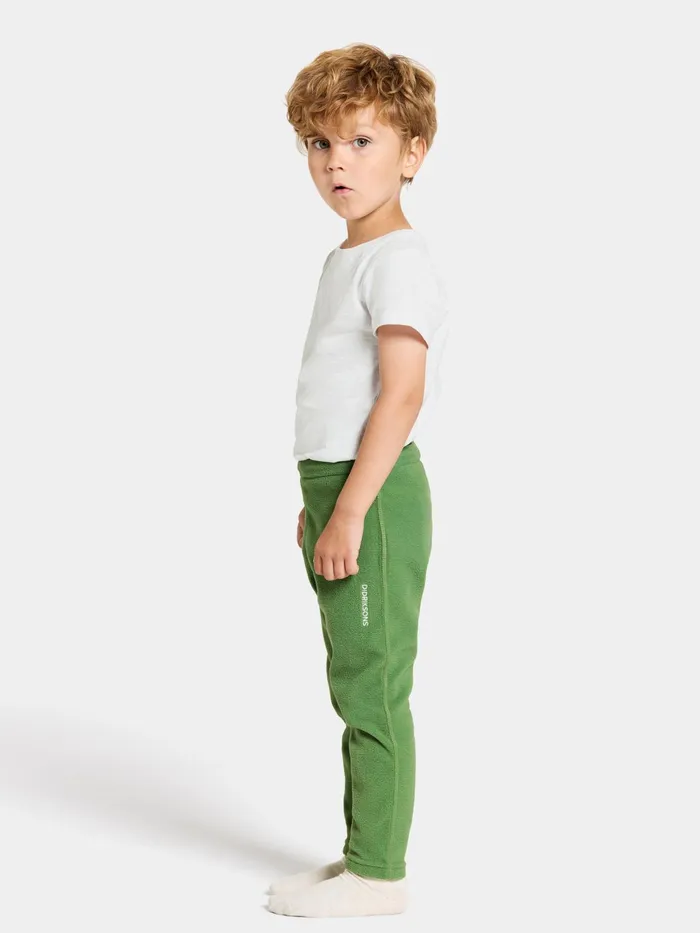 Kids Monte Pants Algae Green Didriksons Fleece Joggers