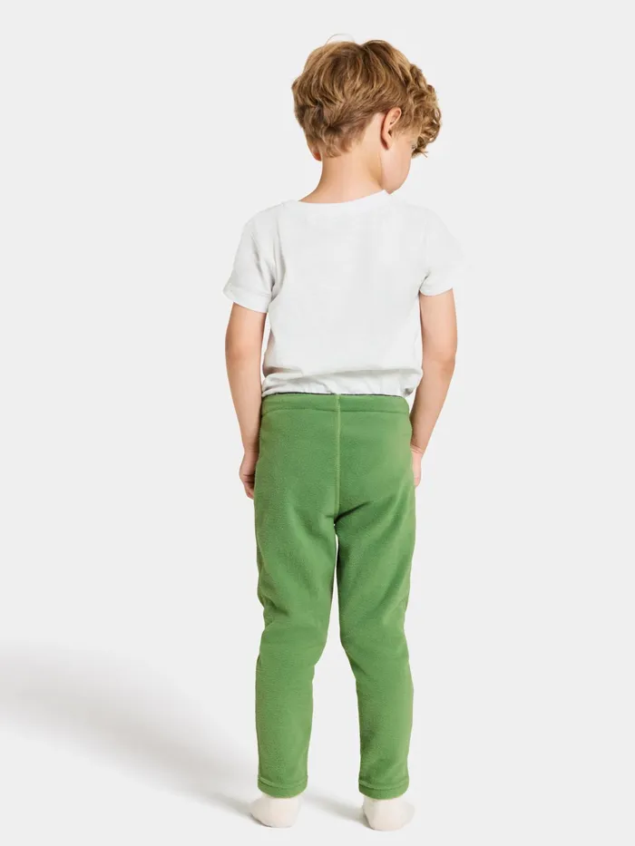 Kids Monte Pants Algae Green Didriksons Fleece Joggers