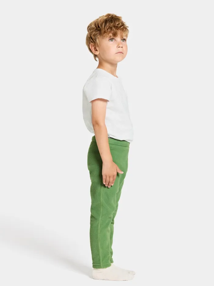 Kids Monte Pants Algae Green Didriksons Fleece Joggers