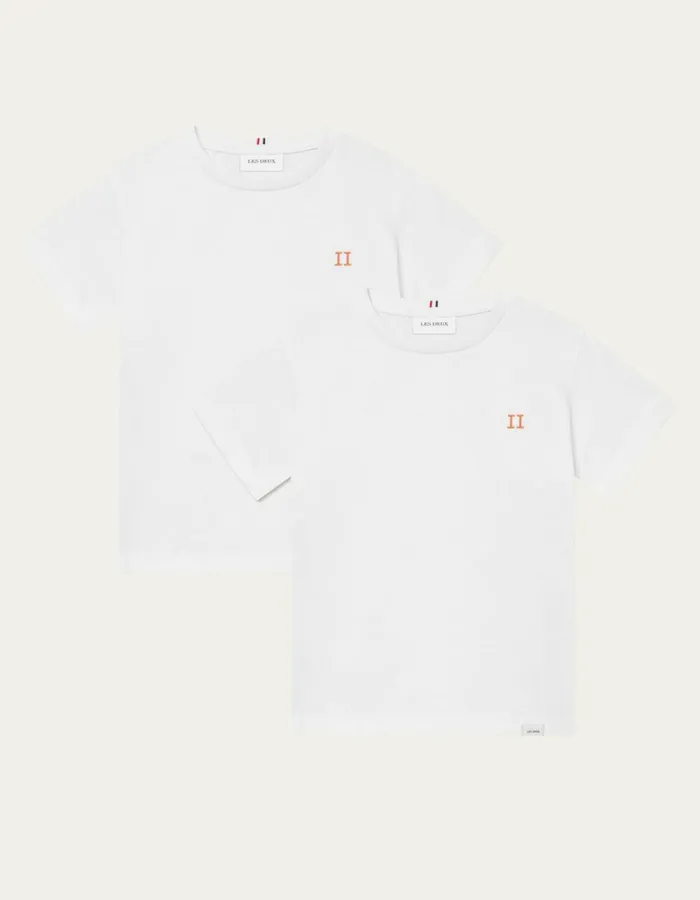 Kids Nrregaard TShirt Kids 8211 2PACK 8211 White Les Deux Tops