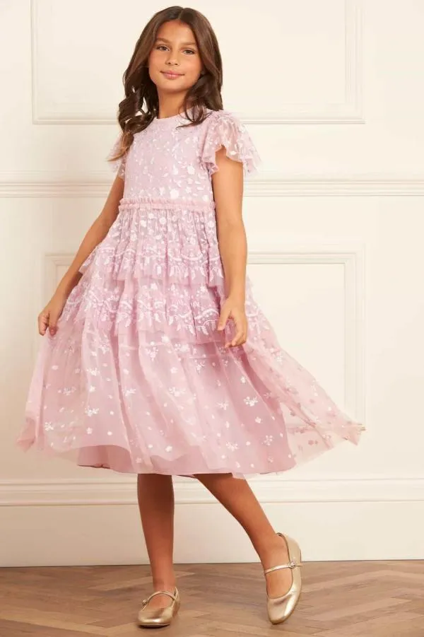 KIDS Needle and Thread Angelica Lace Kids Dress Purple