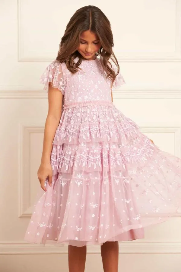 KIDS Needle and Thread Angelica Lace Kids Dress Purple