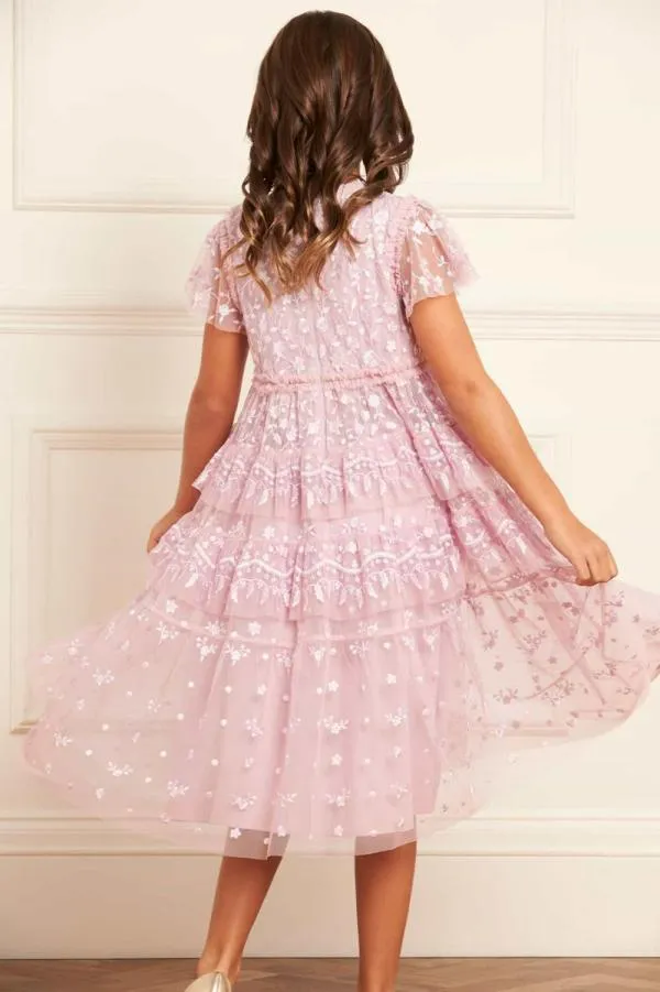 KIDS Needle and Thread Angelica Lace Kids Dress Purple