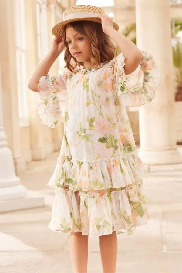 KIDS Needle and Thread Immortal Rose Sunny Chiffon Kids Dress Multi