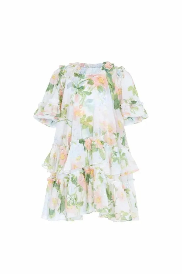 KIDS Needle and Thread Immortal Rose Sunny Chiffon Kids Dress Multi KIDS Needle and Thread Immortal Rose Sunny Chiffon Kids Dress Multi