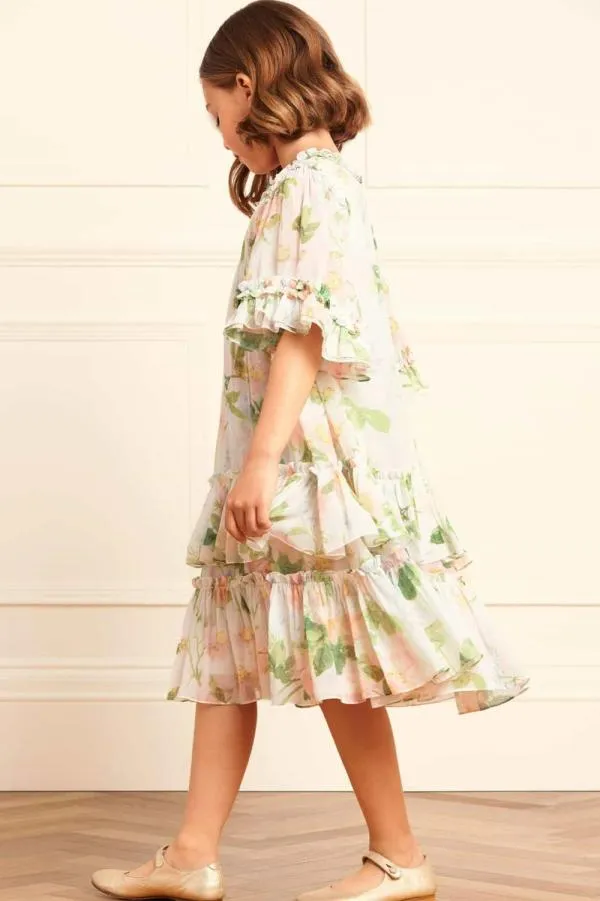 KIDS Needle and Thread Immortal Rose Sunny Chiffon Kids Dress Multi KIDS Needle and Thread Immortal Rose Sunny Chiffon Kids Dress Multi
