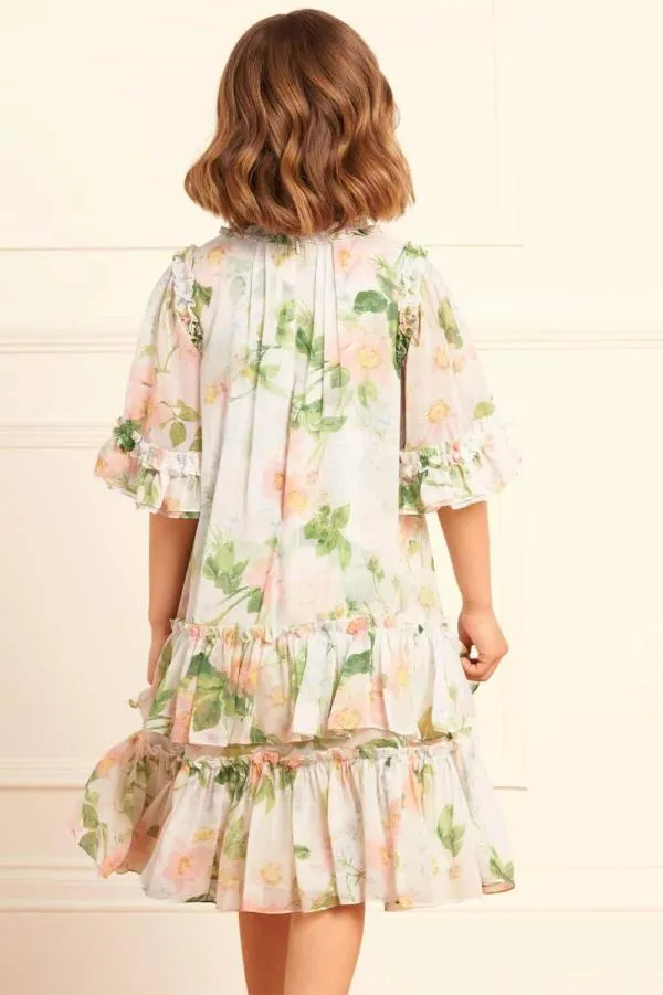 KIDS Needle and Thread Immortal Rose Sunny Chiffon Kids Dress Multi KIDS Needle and Thread Immortal Rose Sunny Chiffon Kids Dress Multi