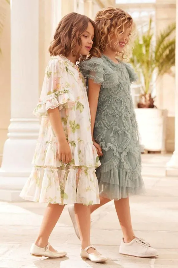 KIDS Needle and Thread Immortal Rose Sunny Chiffon Kids Dress Multi KIDS Needle and Thread Immortal Rose Sunny Chiffon Kids Dress Multi