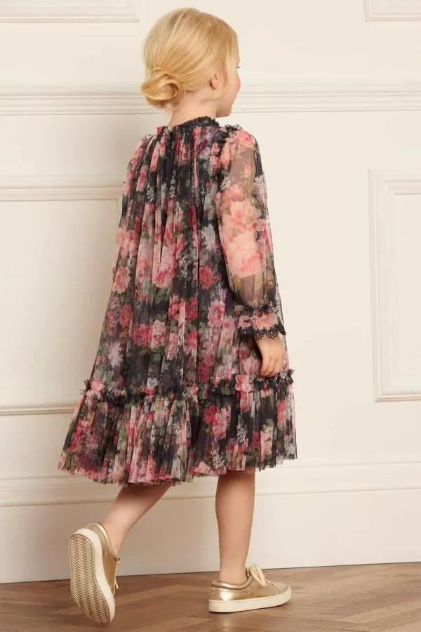 KIDS Needle and Thread Midnight Dance Long Sleeve Kids Dress Black KIDS Needle and Thread Midnight Dance Long Sleeve Kids Dress Black