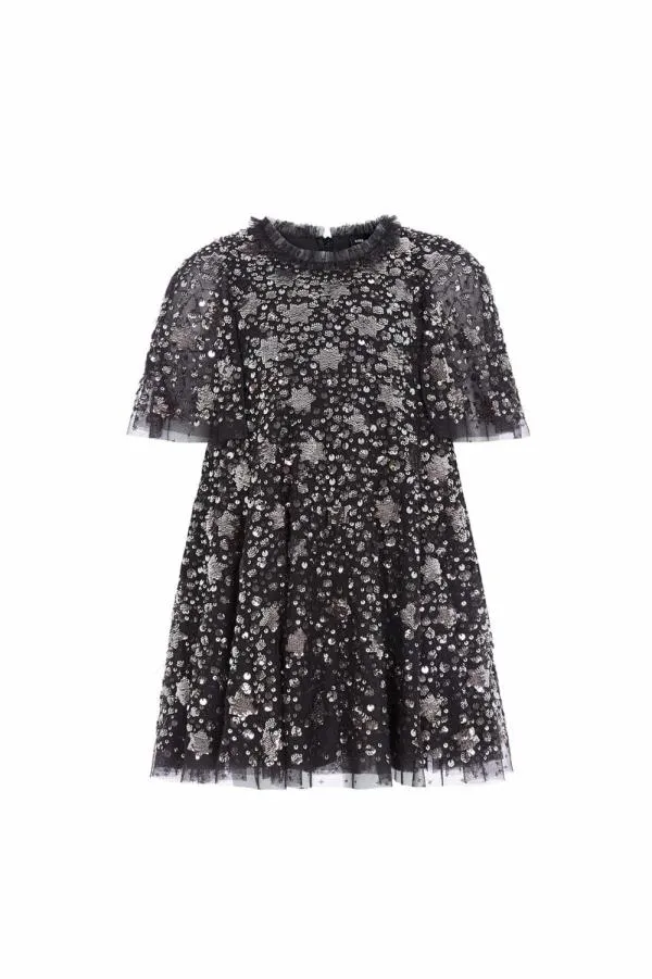 KIDS Needle and Thread Shooting Stars Kids Dress Black KIDS Needle and Thread Shooting Stars Kids Dress Black
