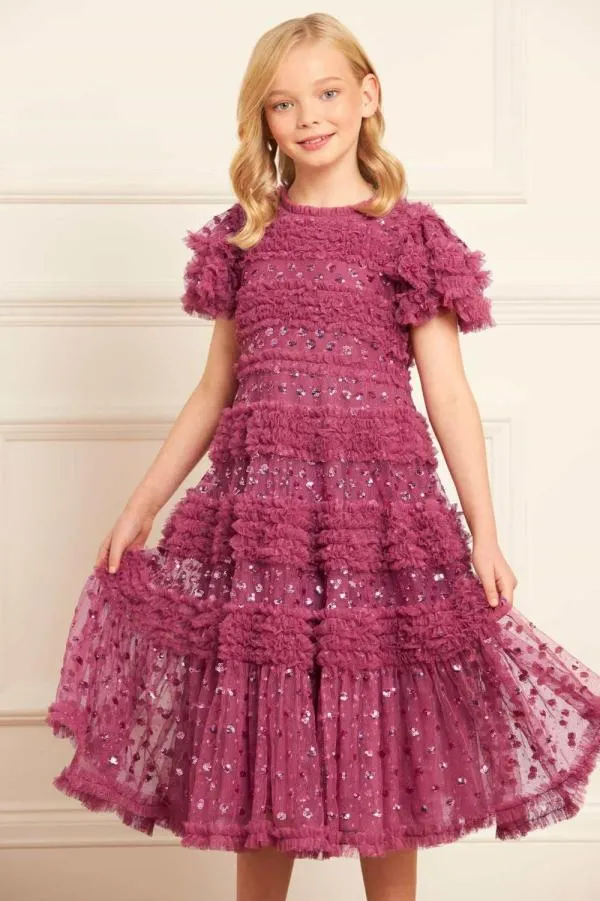 KIDS Needle and Thread Vivian Kids Dress Pink KIDS Needle and Thread Vivian Kids Dress Pink