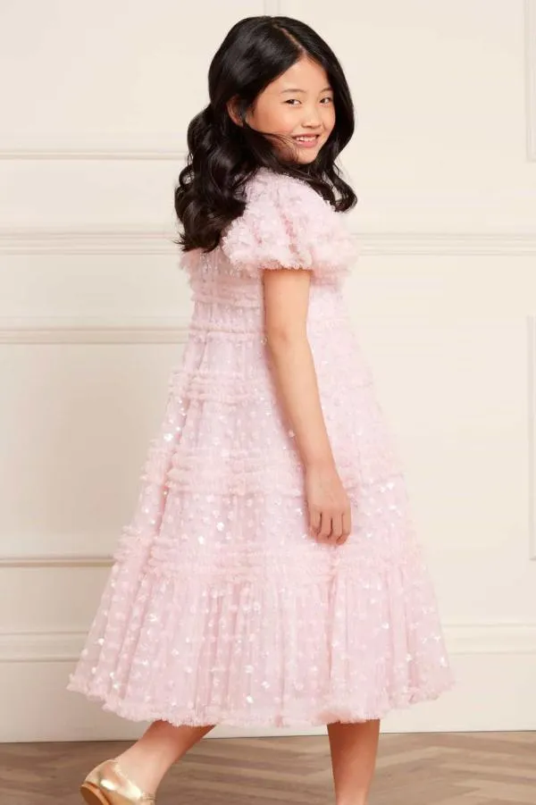 KIDS Needle and Thread Vivian Kids Dress Pink KIDS Needle and Thread Vivian Kids Dress Pink