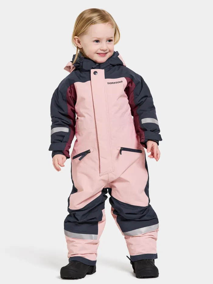 Kids Neptun Coverall Dusty Pink Didriksons