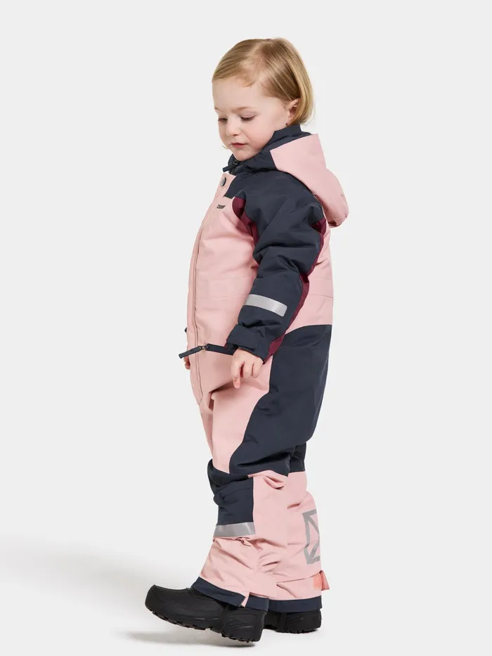Kids Neptun Coverall Dusty Pink Didriksons