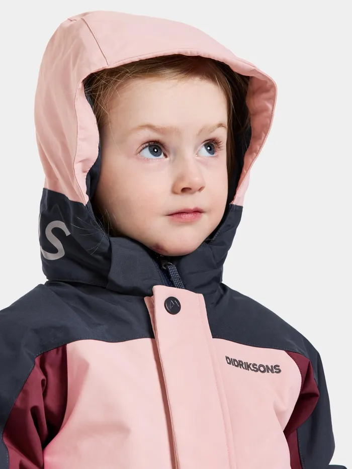 Kids Neptun Coverall Dusty Pink Didriksons