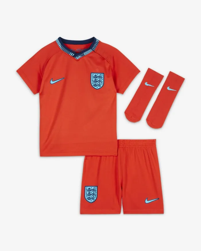 Kids Nike All Clothing England 202223 Away Challenge Redblue Voidblue Fury