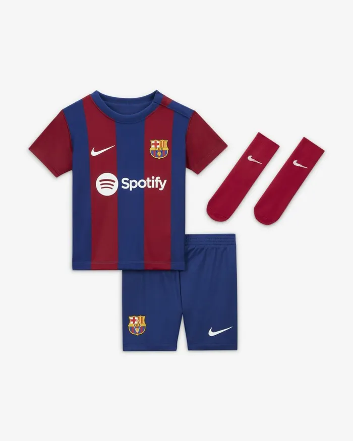 Kids Nike All Clothing FC Barcelona 202324 Home Deep Royal Bluenoble Redwhite