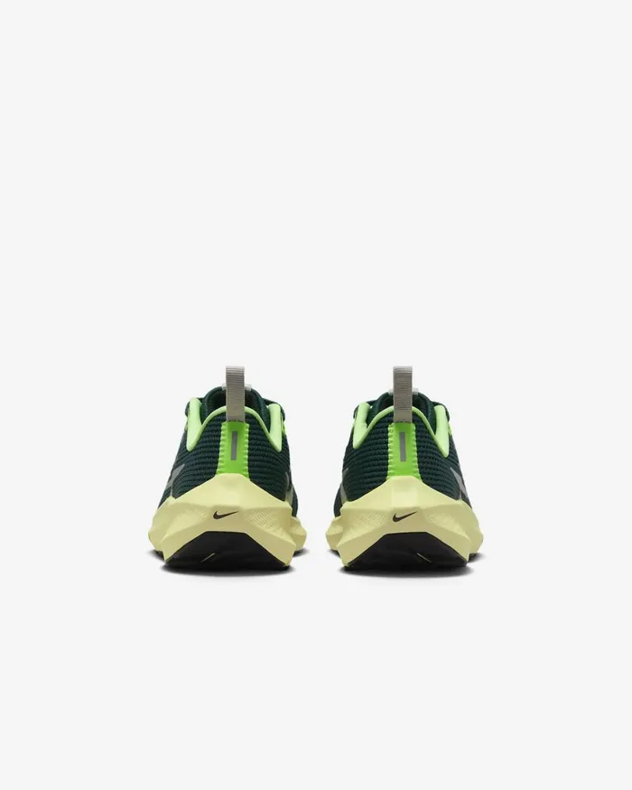 Kids Nike Running Air Zoom Pegasus 40 Deep Jungleluminous Greenlime Blastmetallic Platinum