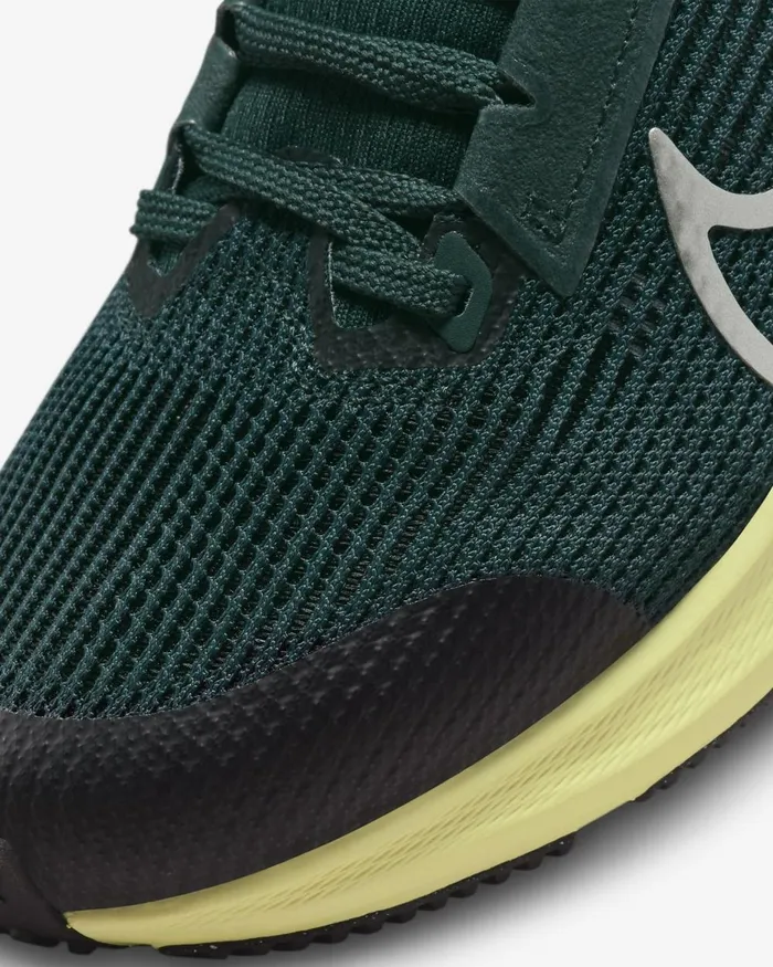 Kids Nike Running Air Zoom Pegasus 40 Deep Jungleluminous Greenlime Blastmetallic Platinum