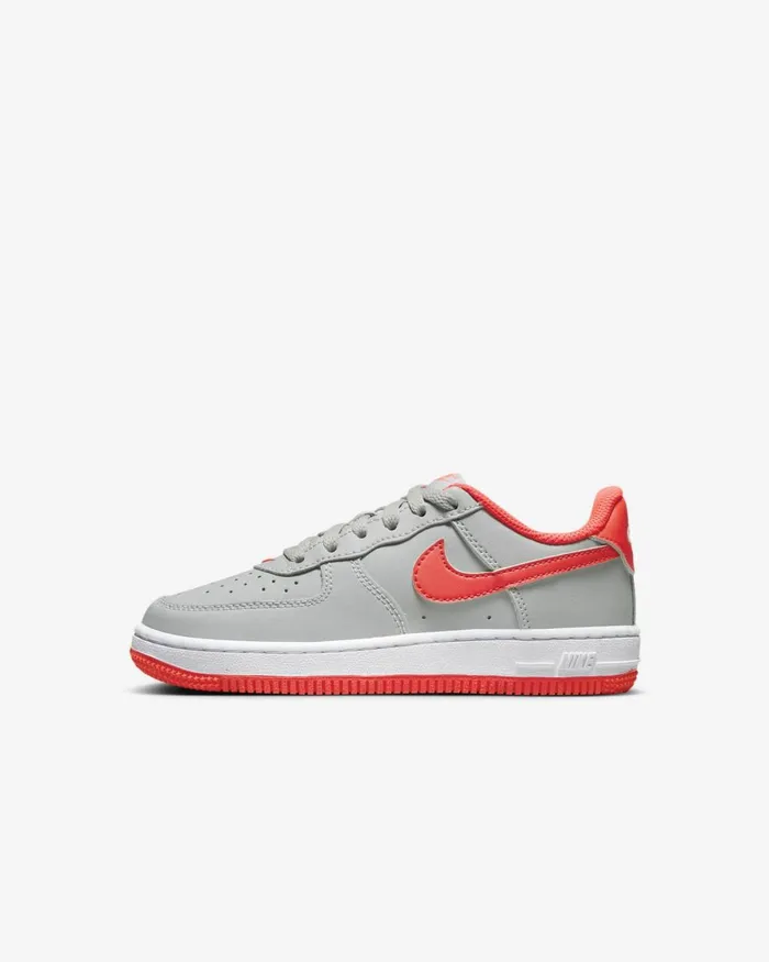 Kids Nike Younger Kids 3 8211 7 Years Force 1 Light Smoke Greywhitebright Crimson
