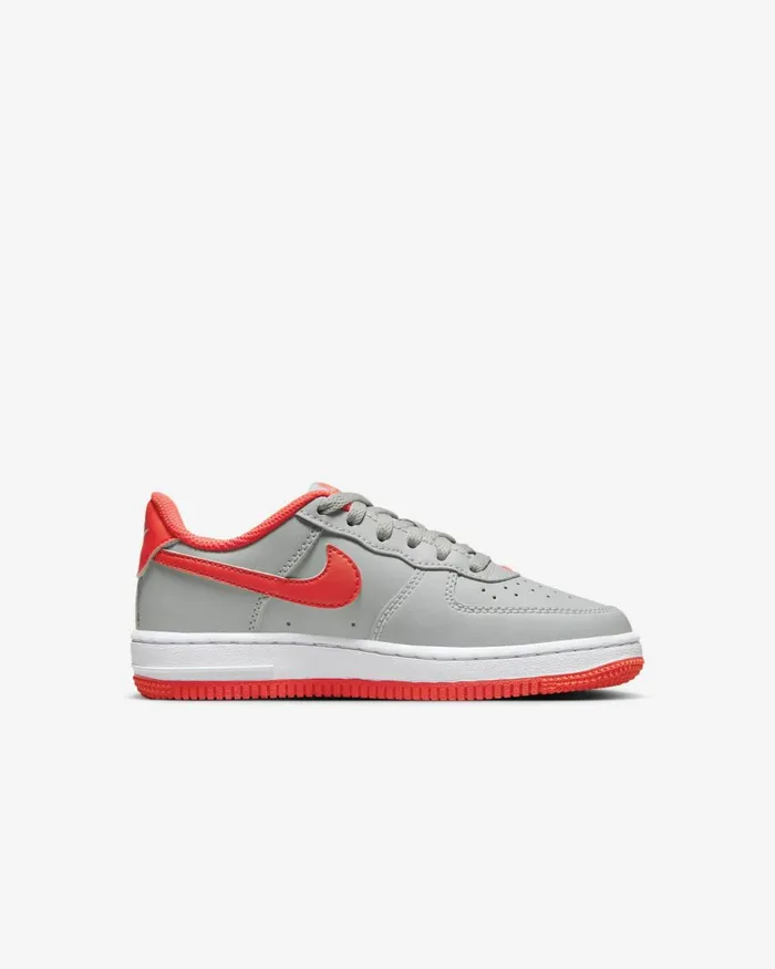 Kids Nike Younger Kids 3 8211 7 Years Force 1 Light Smoke Greywhitebright Crimson