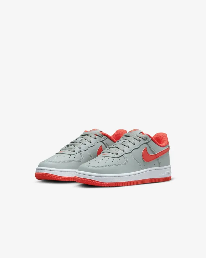 Kids Nike Younger Kids 3 8211 7 Years Force 1 Light Smoke Greywhitebright Crimson