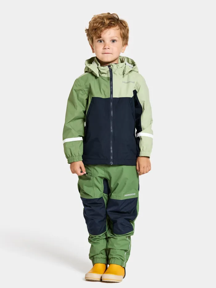 Kids Pilvi Jacket Light Algae Green Didriksons Spring Jackets